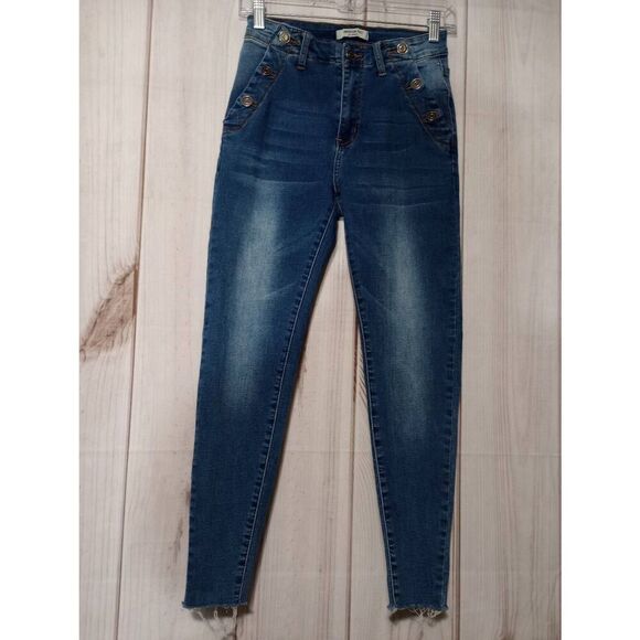 American Bazi Jeans Ladies Small Jeggings Raw Hem‎ - Picture 1 of 8